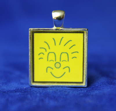 clown face keychain pendant